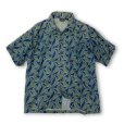 画像1: 【パタゴニア】【patagonia】 【青×緑】オーガニックコットン【半袖シャツ】 【コットンシャツ】【サイズＳ】<br> (1)