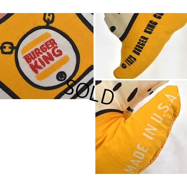 画像2: 70's 【ビンテージ】【バーガーキング】 【クロスドール / ピロードール】 【Burger King】【Cloth Doll】【ぬいぐるみ】 