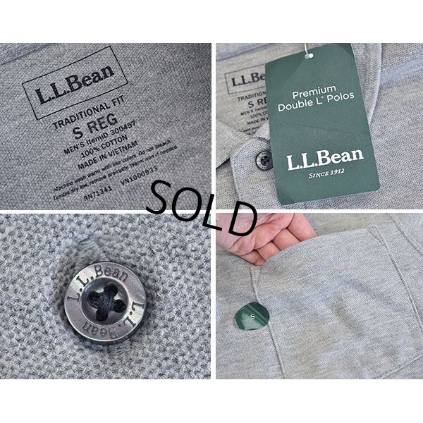 画像2: 【新品未使用】【ビンテージ】【ＬＬビーン】【L.L.bean】【グレー】【無地】【ポロシャツ】【サイズＳ】 