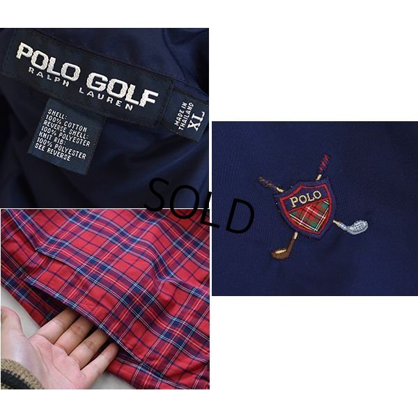 画像5: 【ポロゴルフ】POLO GOLF【ラルフローレン】【紺×赤チェック】リバーシブル【ベスト】【ゴルフベスト】【サイズＸＬ】 