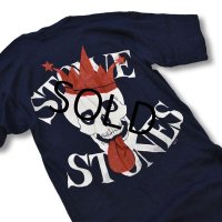 【デッドストック】【ビンテージ】【紺】【STOWE STONES】【ドクロ】【Ｔシャツ】【サイズＳ】 