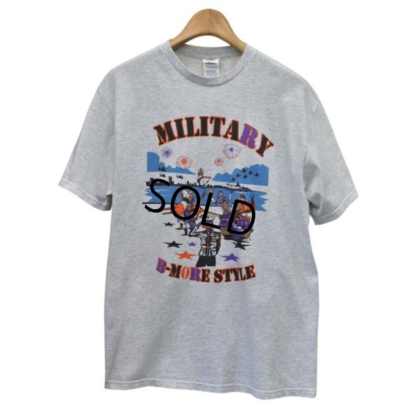 画像1: 【ビンテージ】【グレー】MILITARY B-MORE STYLE【Tシャツ】 サイズＬ 