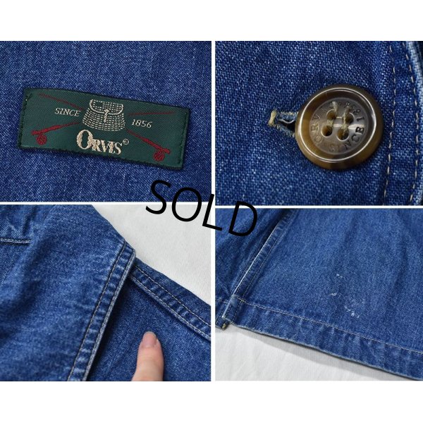 画像2: 90's~【ビンテージ】【ORVIS】オービス【デニムコート】 ショップコート【レディース古着】【サイズM〜L】 