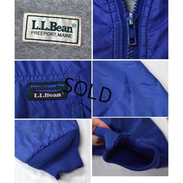 画像2: 【ビンテージ】L.L.Bean【ＬＬビーン】【青】【裏フリース】 【ナイロンパーカー】 