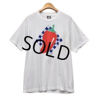 90's 【USA製】【ビンテージ】白【トウガラシ】Maybest 89' It's hot!【Tシャツ】 【サイズXL】 