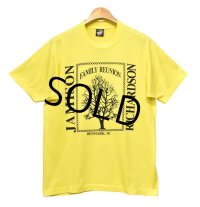 90's【USA製】【ビンテージ】【スクリーンスターズ】【黄色】【Family Reunion】【Tシャツ】【サイズL】 