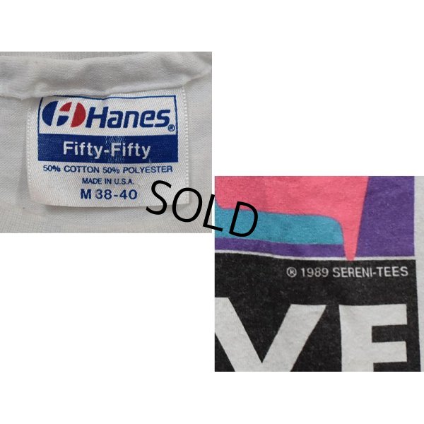 画像2: 80's【USA製】【ビンテージ】ヘインズ【hanes】【白】【LET LIVE】【Ｔシャツ】【サイズＭ】 