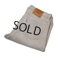 USA製【ビンテージ】【LEVI'S】【リーバイス】【５５０】【550】【ベージュグレー】【デニムパンツ】【36x34】 