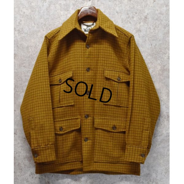 画像1: ~80's【USA製】【ビンテージ】【ウールリッチ】【Woolrich】【チェック柄】【ウールジャケット】からし色【サイズＭ】 