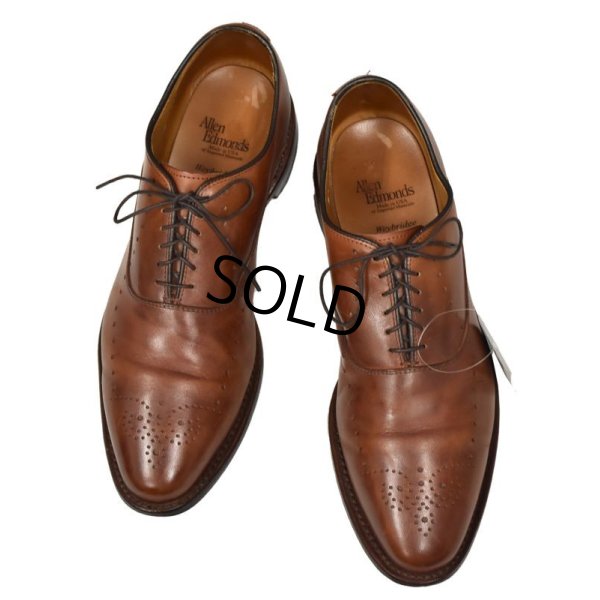 画像1: 【USA製】【アレンエドモンズ】【Allen Edmonds】weybridge【ブラウン】【プレーントゥ】【メダリオン】【内羽】【9D】【27cm程度】 