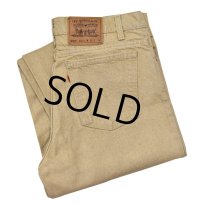 USA製【ビンテージ】【LEVI'S】【リーバイス】【550】【ベージュ】リラックスフィット テーパードレッグ【デニムパンツ】【36x34】 