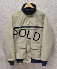 80's~【USA製】【ビンテージ】【ウールリッチ】woolrich【紺×クリーム】【中綿入りジャケット】ブルゾン【サイズM】 