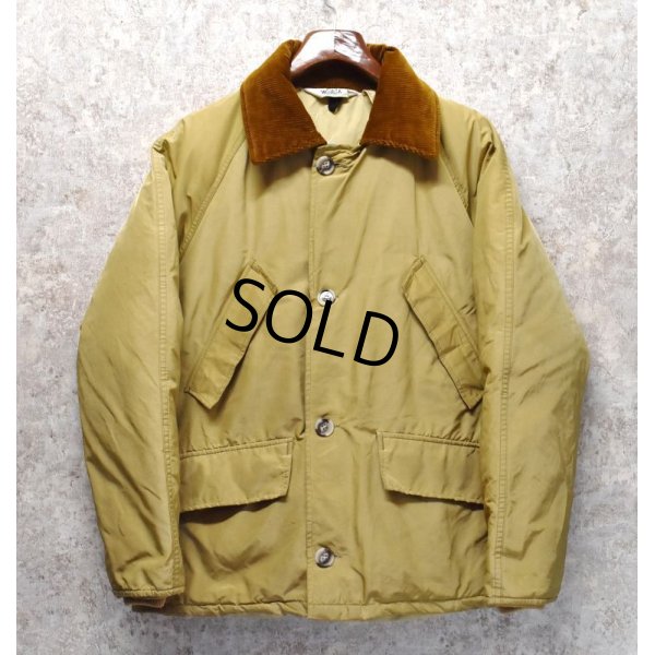 画像1: 【70’s】ビンテージ【ウールリッチ】WOOLRICH【襟コーデュロイ】【ベージュ】【ダウンジャケット】【サイズM】 