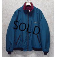 80's~【ビンテージ】L.L.Bean【ＬＬビーン】【青×エンジ】【ウォームアップジャケット】【ＸＬ程度】 