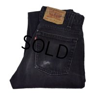 【ビンテージ】【USA製】【LEVI'S】【リーバイス】５１２【512】【黒】【デニムパンツ】【29ｘ32】 