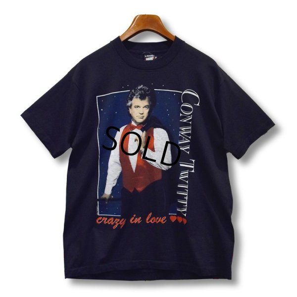 画像1: 【90's】デッドストック【USA製】【ビンテージ】スクリーンスターズ【CONWAY TWITTY】黒【Tシャツ】【サイズXL】 