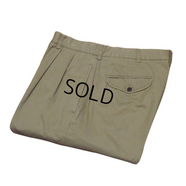 画像1: 【ラルフローレン】POLO RALPH LAUREN【ベージュ】HAMMOND PANTS【２タック】【コットンパンツ】【34×30】 