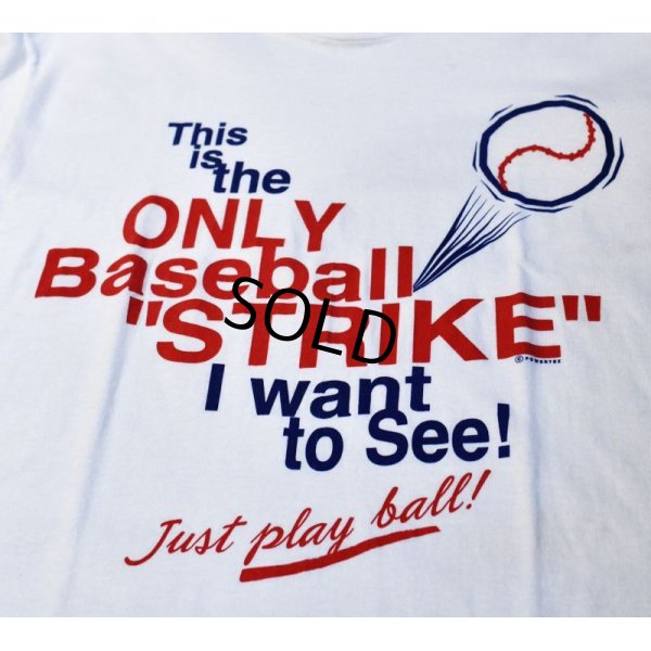 画像3: 90's USA製 ビンテージ【フルーツオブザルーム】【白】【This is the only baseball strike】 Tシャツ 【サイズL】 