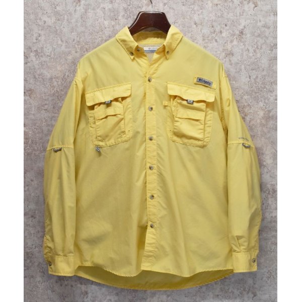 画像1: 【コロンビア】【Columbia】【PFG】黄色【フィッシングシャツ】【サイズ Ｍ】 