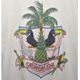 画像4: 80’s【USA製】ビンテージ【Jimmy Buffett’s】【ジミーバフェット】【Caribbean soul】【オウム】【ヤシの木】【白】【Tシャツ】 サイズL<br> (4)