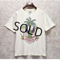 80’s【USA製】ビンテージ【Jimmy Buffett’s】【ジミーバフェット】【Caribbean soul】【オウム】【ヤシの木】【白】【Tシャツ】 サイズL 