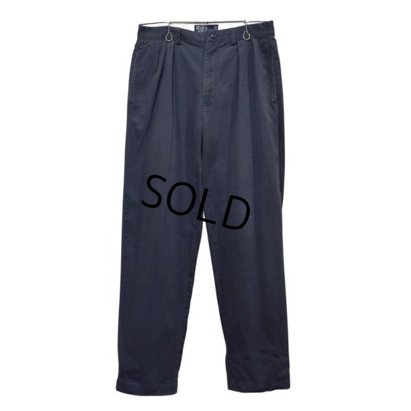 画像2: 【ラルフローレン】POLO RALPH LAUREN【紺】ANDREW PANTS【２タック】【コットンパンツ】【コットンスラックス】【32×32】 