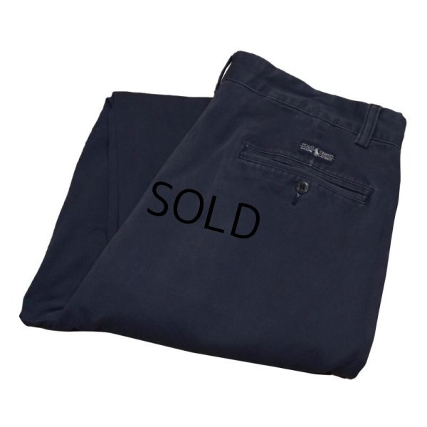 画像1: 【ラルフローレン】POLO RALPH LAUREN【紺】ANDREW PANTS【２タック】【コットンパンツ】【コットンスラックス】【32×32】 