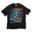 画像1: 80's【ビンテージ】黒【REO Speedwagon】wheels are turnin'【Tシャツ】 【サイズＬ】<br> (1)