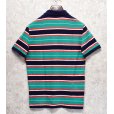 画像3: 【ラコステ】【LACOSTE L!VE】【紺ｘエメラルドｘ赤】ボーダー【ポロシャツ】【サイズ4】<br> (3)