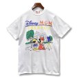 画像1: 90's∼【USA製】【ビンテージ】【Disney】ディズニー【Disney MGM Studios】【ミッキー＆ミニー】白【Ｔシャツ】【サイズＬ】<br> (1)