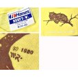 画像2: 80's【USA製】【ビンテージ】ヘインズ【hanes】【黄色】【フクロウ】【Ｔシャツ】【サイズＭ】<br> (2)