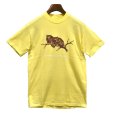 画像1: 80's【USA製】【ビンテージ】ヘインズ【hanes】【黄色】【フクロウ】【Ｔシャツ】【サイズＭ】<br> (1)