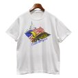 画像1: 【USA製】【ビンテージ】白【星条旗】鷹【catch the spirit】【US】【Tシャツ】【サイズS程度】<br> (1)