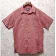 画像1: 【パタゴニア】【patagonia】【赤】【チェック】【ヘンプｘコットン】【半袖シャツ】【サイズＭ】<br> (1)