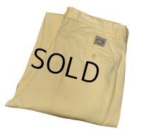 USA製【ラルフローレン】POLO RALPH LAUREN【イエロー】POLO CHINO【２タック】コットンパンツ【32×30】 