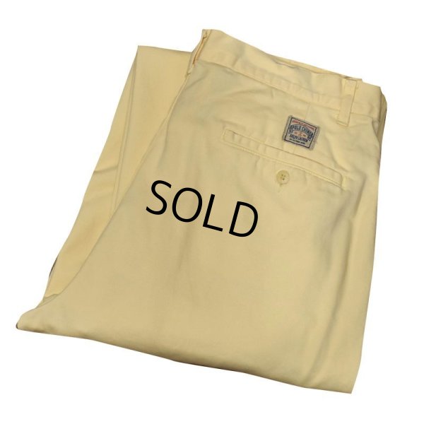 画像1: USA製【ラルフローレン】POLO RALPH LAUREN【イエロー】POLO CHINO【２タック】コットンパンツ【32×30】 