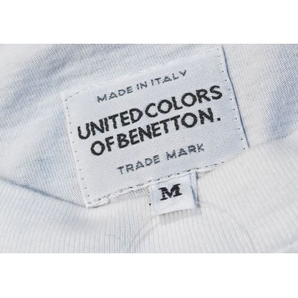 画像2: 【イタリー製】【ビンテージ】【ベネトン】UNITED COLORS OF BENETTON【白】【I Love Italy】【Ｔシャツ】【サイズM】 