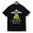 画像1: ビンテージ【ORIGAMI ANGEL】UFO【黒】Tシャツ【サイズM】<br> (1)