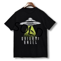 ビンテージ【ORIGAMI ANGEL】UFO【黒】Tシャツ【サイズM】 