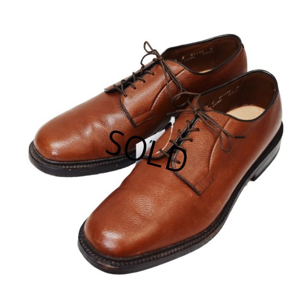 画像1: 【USA製】ビンテージ【アレンエドモンズ】【Allen Edmonds】LEEDS【ブラウン】【プレーントゥ】【外羽】【8 1/2E】【26.5cm程度】 