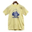 画像1: 【ビンテージ】【USA製】【sportswear】ライトイエロー【I skied the big one jackson hole】【Tシャツ】【サイズＳ】レディース古着<br> (1)