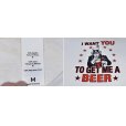 画像2: 【ビンテージ】【I want you to get me a beer】【オフホワイト】【白】【Tシャツ】<br> (2)