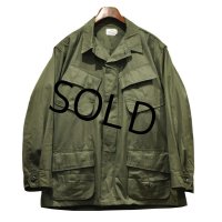 60's【デッドストック】【ビンテージ】u.s.army【米軍実物】リップストップ【ジャングルファティーグジャケット】【L-short】 