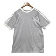 画像1: 【ビンテージ】【アディダス】adidas【グレー×白】【リンガーロゴＴシャツ】【サイズL】<br> (1)