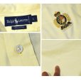 画像2: POLO RALPH LAUREN【オールドラルフローレン】【黄】胸刺繡入り【ボタンダウン】【半袖シャツ】【サイズL】 <br> (2)