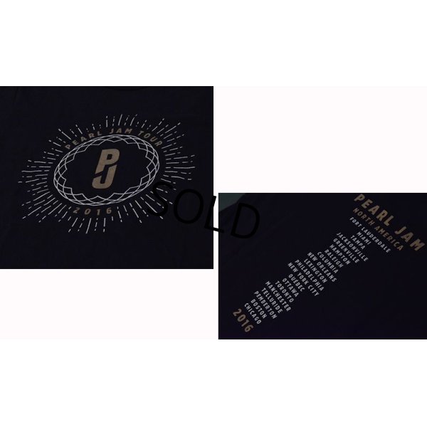 画像2: 【ビンテージ】 パール・ジャム 【PEARL JAM TOUR 2016】【黒】【Ｔシャツ】バンT【サイズS程度】 