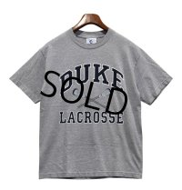 【90's~】ビンテージ【DUKE】デューク大学 【コットンエクスチェンジ】【カレッジプリント】Duke University Stores【DUKE LACROSSE】ラクロス グレー【Tシャツ】【サイズM】 