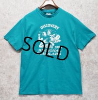 90's【USA製】【ビンテージ】ヘインズ【hanes】【エメラルドグリーン】【discovery regional scholars】【Ｔシャツ】【サイズL】 