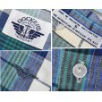 画像2: 【ビンテージ】【DOCKERS】ドッカーズ【リーバイス】【青x緑x白】【チェック】【ボタンダウン半袖シャツ】【サイズＳ】<br> (2)