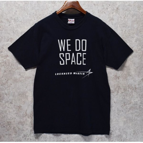 画像1: 【USA製】【ビンテージ】ベイサイド【BAYSIDE】【黒】【WE DO SPACE】【Ｔシャツ】【サイズL】 